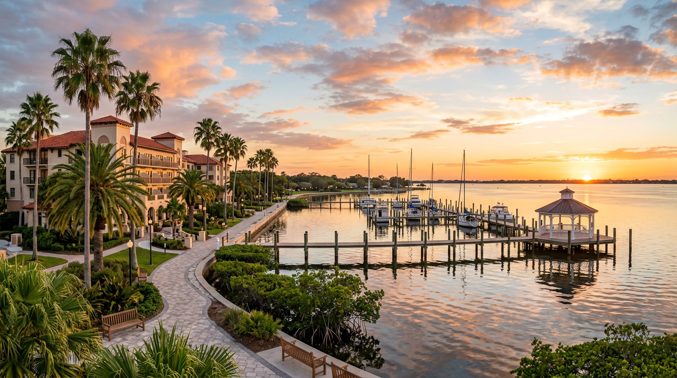 Safety Harbor Florida resort and Old Tampa Bay marina