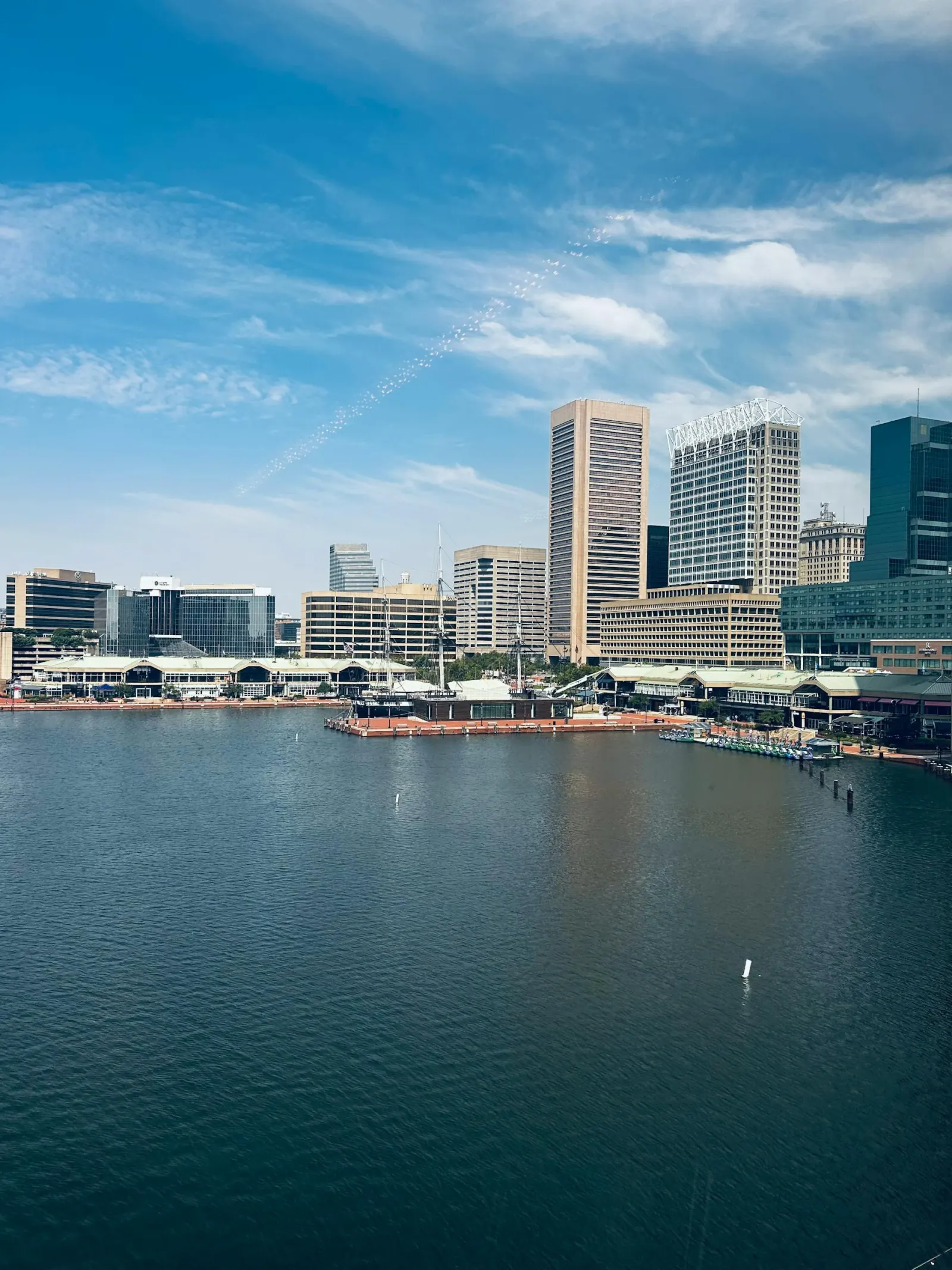 Baltimore Inner Harbor and downtown Maryland skyline